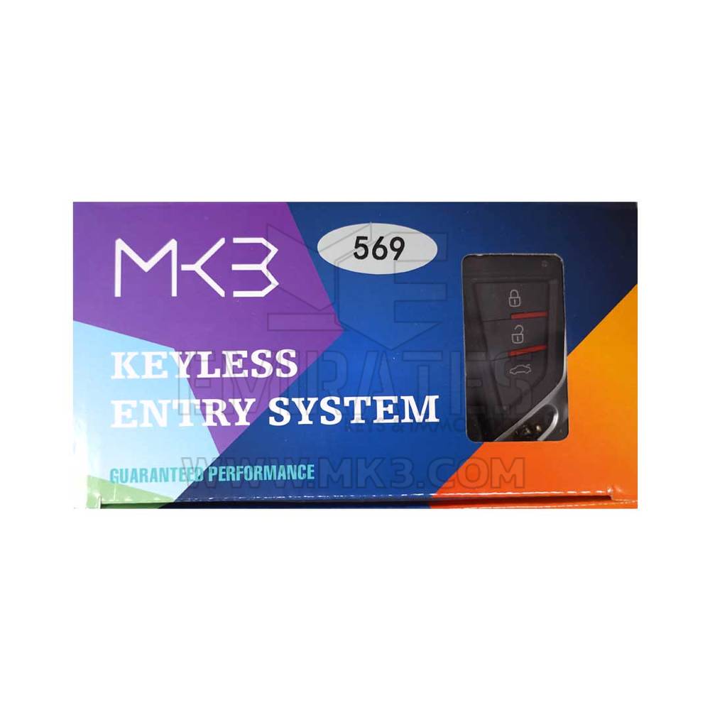 Keyless Entry System BMW Knife Style Flip 3 Buttons Model 569, Emirates Keys Keyless Entry & Engine Start Systems 