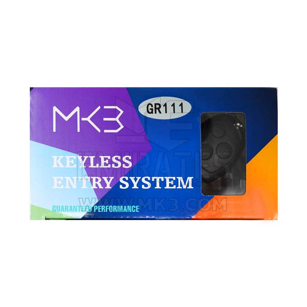 Keyless Entry System Ford 3 Buttons Black Color Model GR111-Black, Emirates Keys Keyless Entry & Engine Start Systems