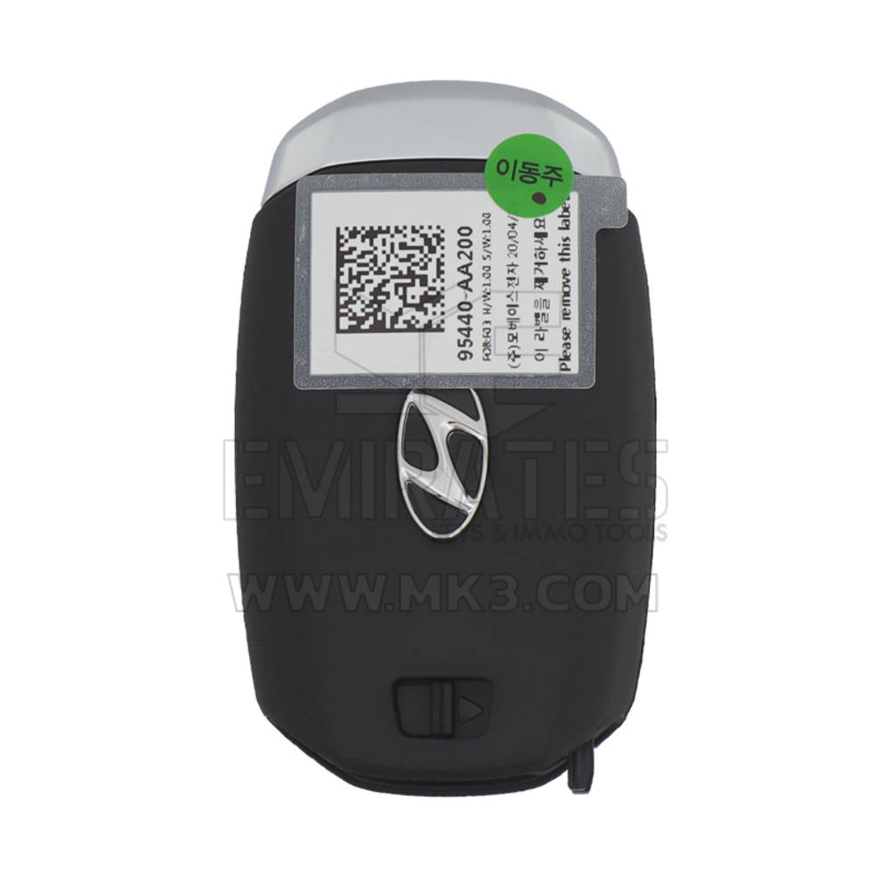 Novo Hyundai Elantra 2020 Genuine/OEM Smart Remote Key 4 Buttons Auto Start 433MHz OEM Part Number: 95440-AA200 / 95440AA200 / FCC ID: MBEC4FOB2004 | Chaves dos Emirados