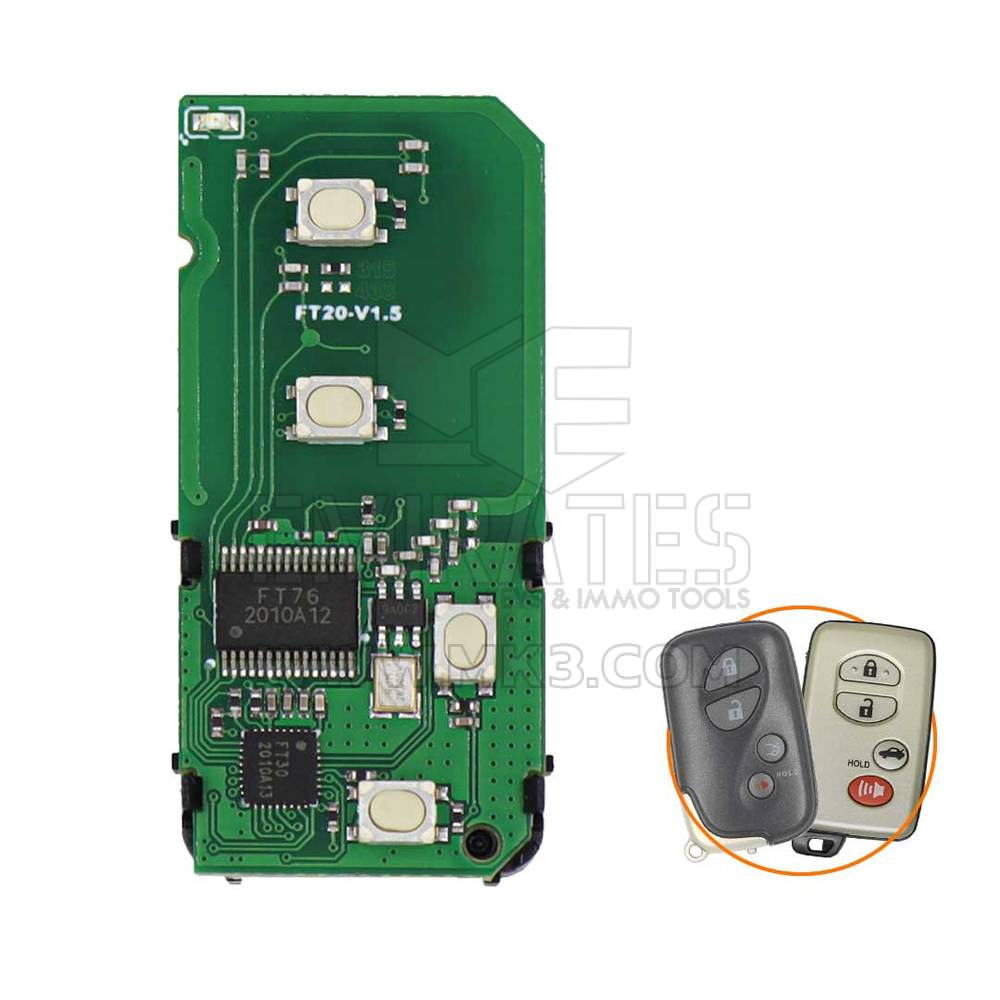 Lonsdor 3370B 314,35 MHz Toyota 4D Smart Key PCB