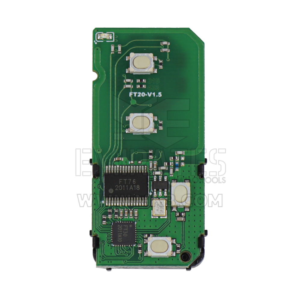 Chave remota inteligente Lonsdor PCB F433D 433,92 MHz Toyota 4D