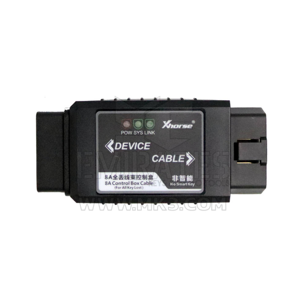Adaptor pentru chei non-inteligente Xhorse Toyota 8A pentru toate cheile pierdute prin OBD No Remove Immo Box