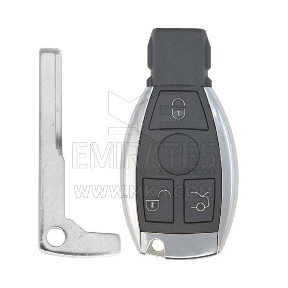 Xhorse Mercedes BGA Chrome Remote 433-315MHz 3 Buttons XNBZ01 Type, Xhorse Remotes With One Free Token (200 point) After Programing By Xhorse Devices