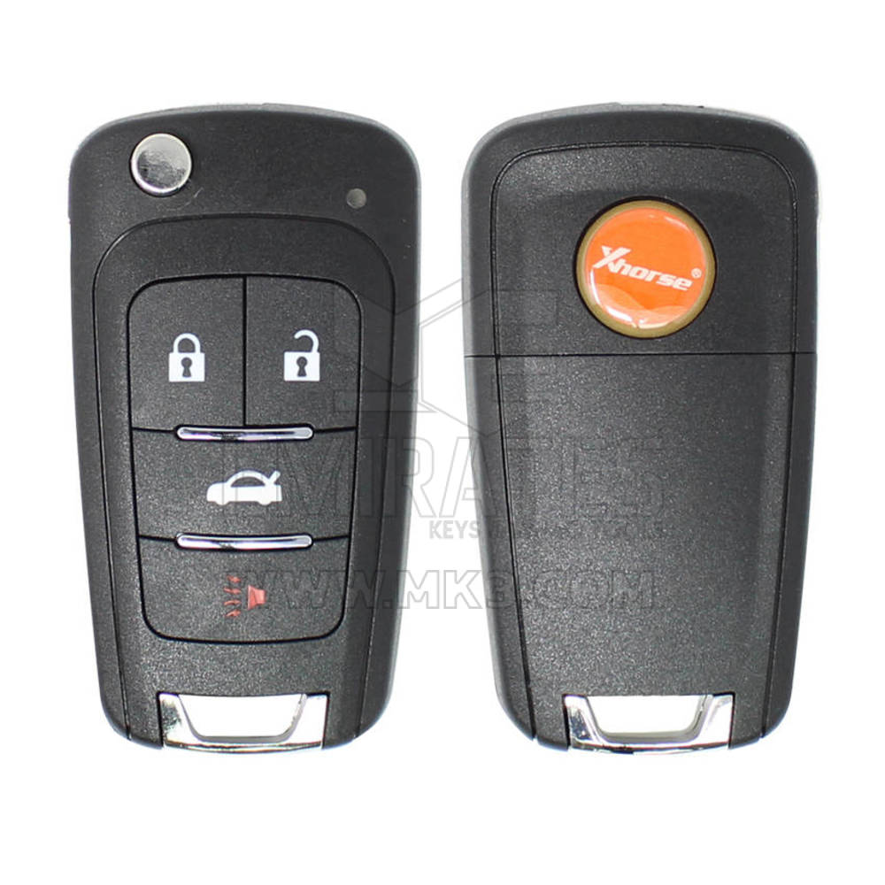 New Xhorse Wire Remote Key GM Flip Type 4 Buttons XKBU01EN Compatible With All VVDI Tools | Emirates Keys