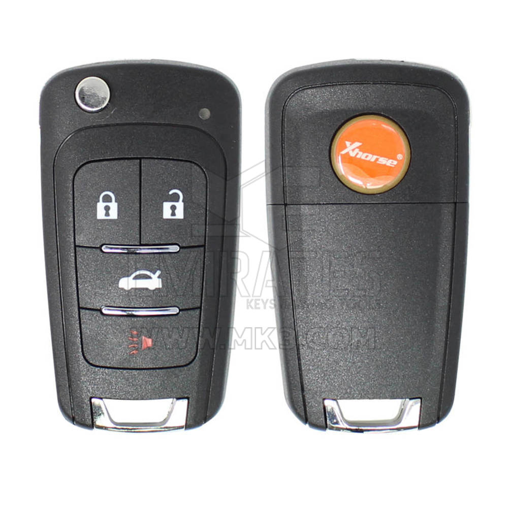 جديد Xhorse Wire Remote Key GM Flip Type 4 أزرار XKBU01EN متوافق مع جميع أدوات VVDI | الإمارات للمفاتيح