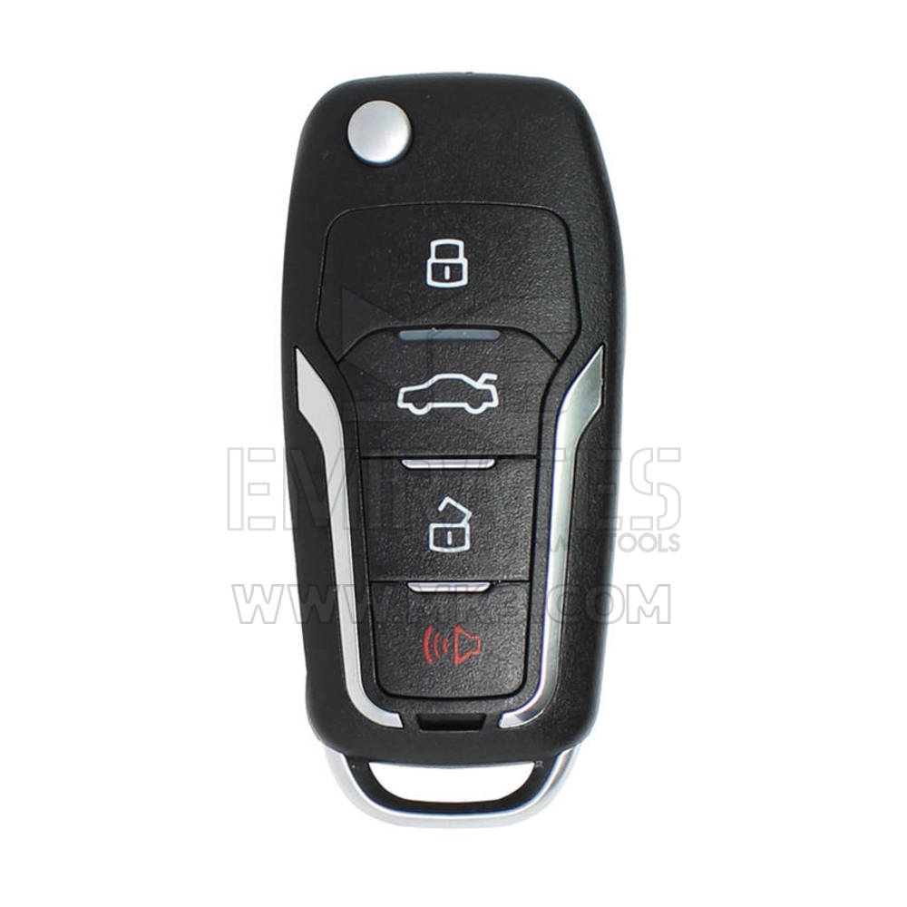 Xhorse VVDI Anahtar Aracı VVDI2 Tel Çevirme Uzaktan Anahtar 4 Düğme Ford Tipi XKFO01EN