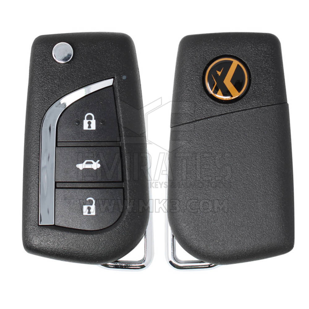 Nuovo strumento chiave Xhorse VVDI VVDI2 Chiave remota a vibrazione wireless 3 pulsanti Tipo Toyota XNTO00EN compatibile con tutti gli strumenti VVDI | Chiavi degli Emirati