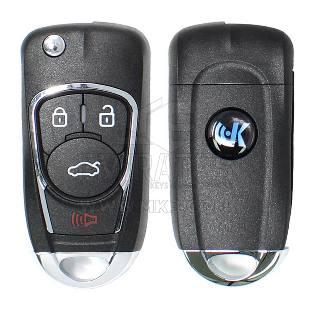 Keydiy KD Universal Flip Remote Key 3 + 1 Botones Buick Tipo B22-3 + 1 Funciona con KD900 y KeyDiy KD-X2 Remote Maker and Cloner | Claves de los Emiratos