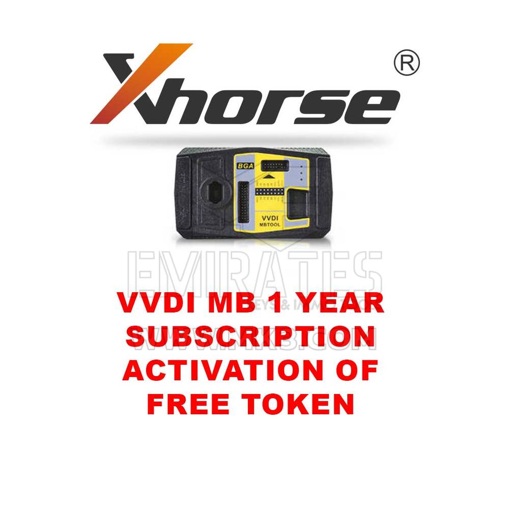 Xhorse VVDI MB Abbonamento di 1 anno Attivazione del token gratuito