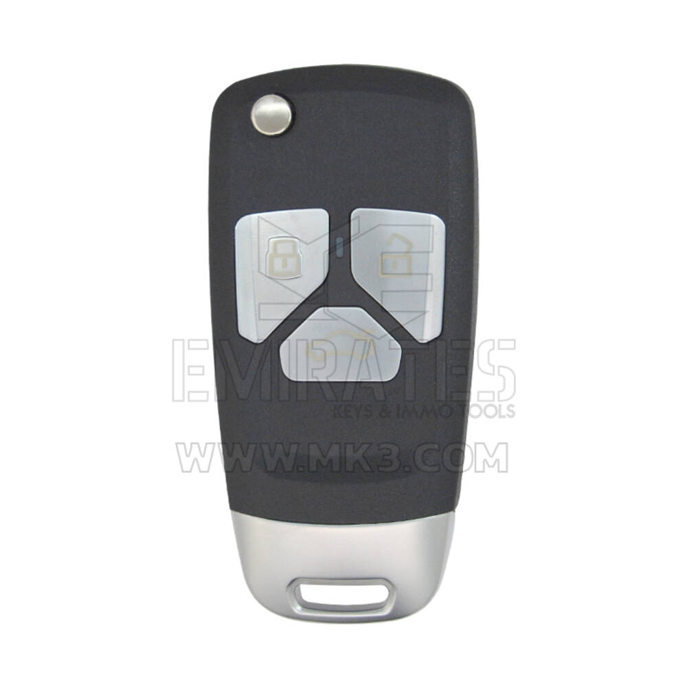Keydiy KD chiave telecomando universale flip 3 pulsanti Audi tipo NB26 PCF