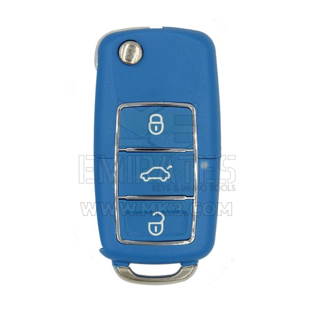 Face to Face Universal Flip Remote Key 3 Buttons 433MHz VW Type Blue Color RD264