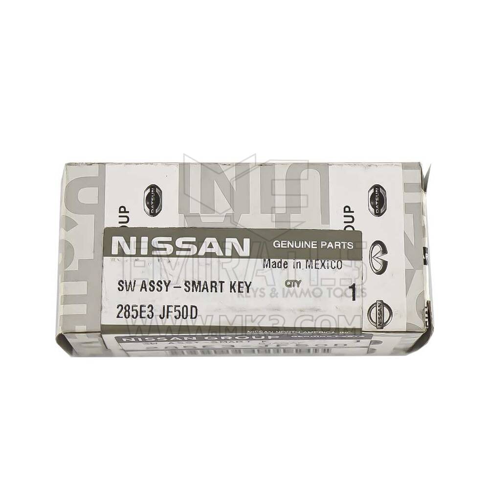 Nuova Nissan GTR 2019 Chiave telecomando intelligente originale / OEM 3 pulsanti 433 MHz Numero parte OEM: 285E3-JF50D - ID FCC: 5WK49609 | Chiavi degli Emirati