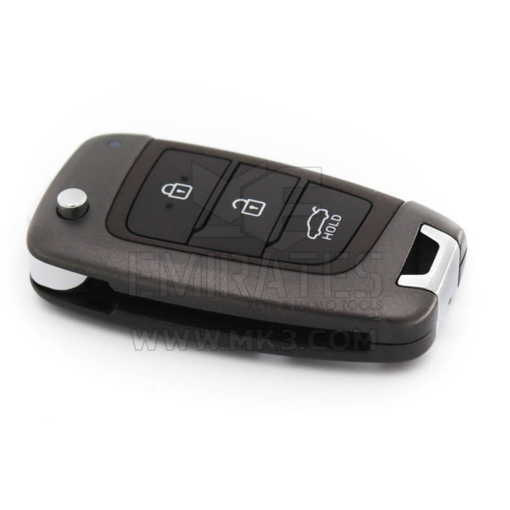 هيونداي أكسنت 2021 الجديدة الأصلية / OEM Flip Remote Key 3 أزرار 433MHz رقم الجزء OEM: 95430-H6700 / 95430H6700 / FCC ID: SYEC3TX1612 | الإمارات للمفاتيح