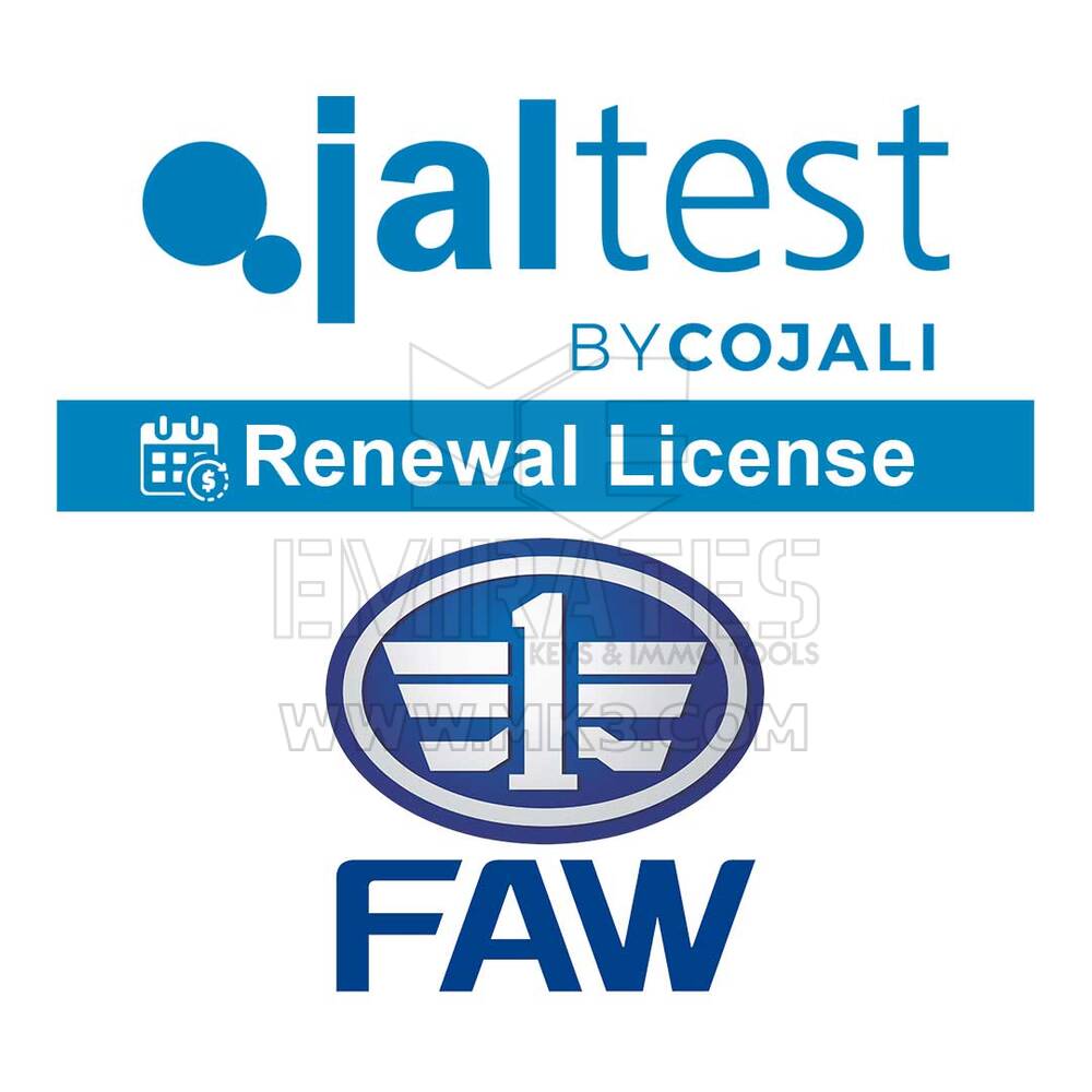 Jaltest - Truck Select Brands Renewal. License Of Use 29051114 FAW