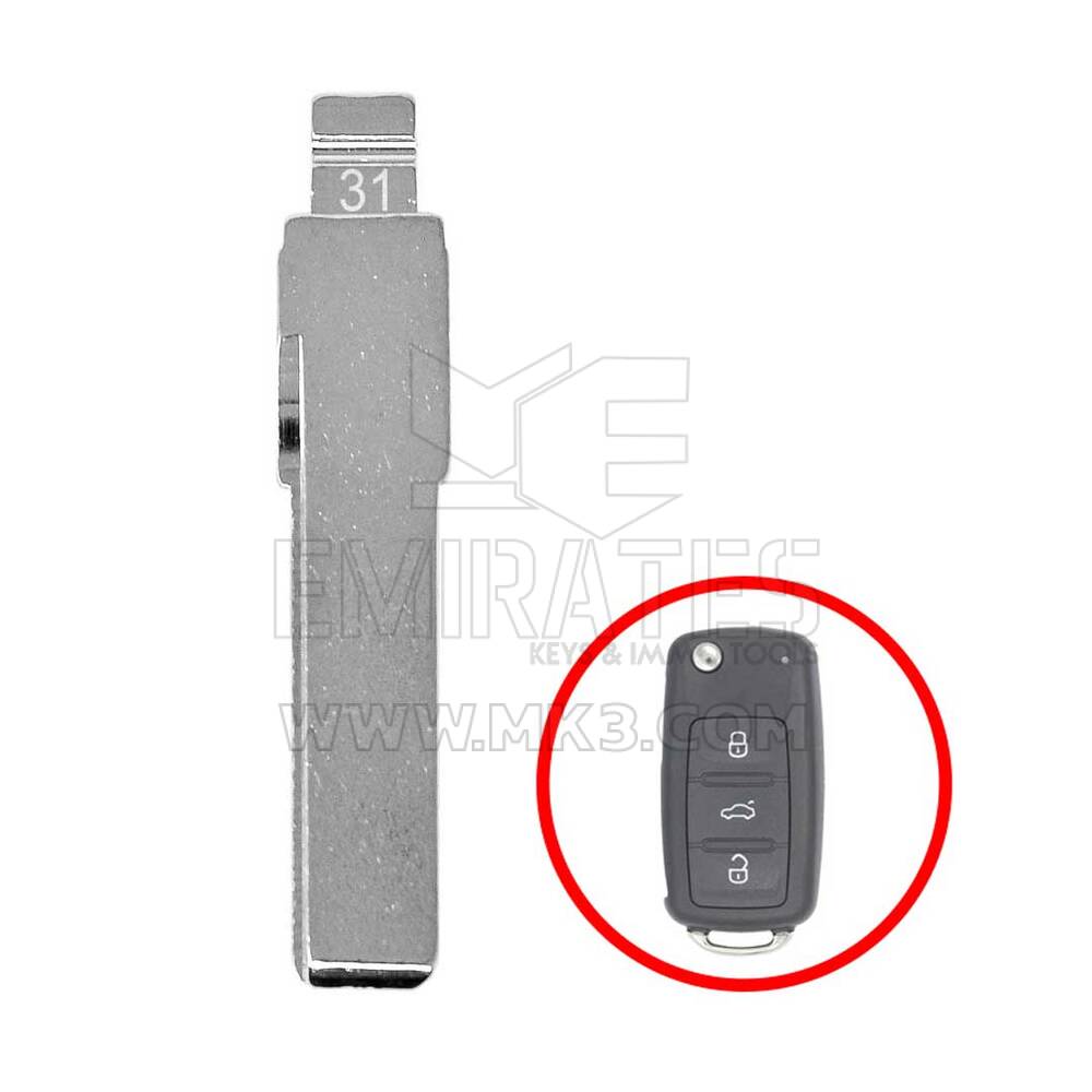 Keydiy KD Xhorse VVDI Universal Flip Remote key Blade HU66 فولكس فاجن