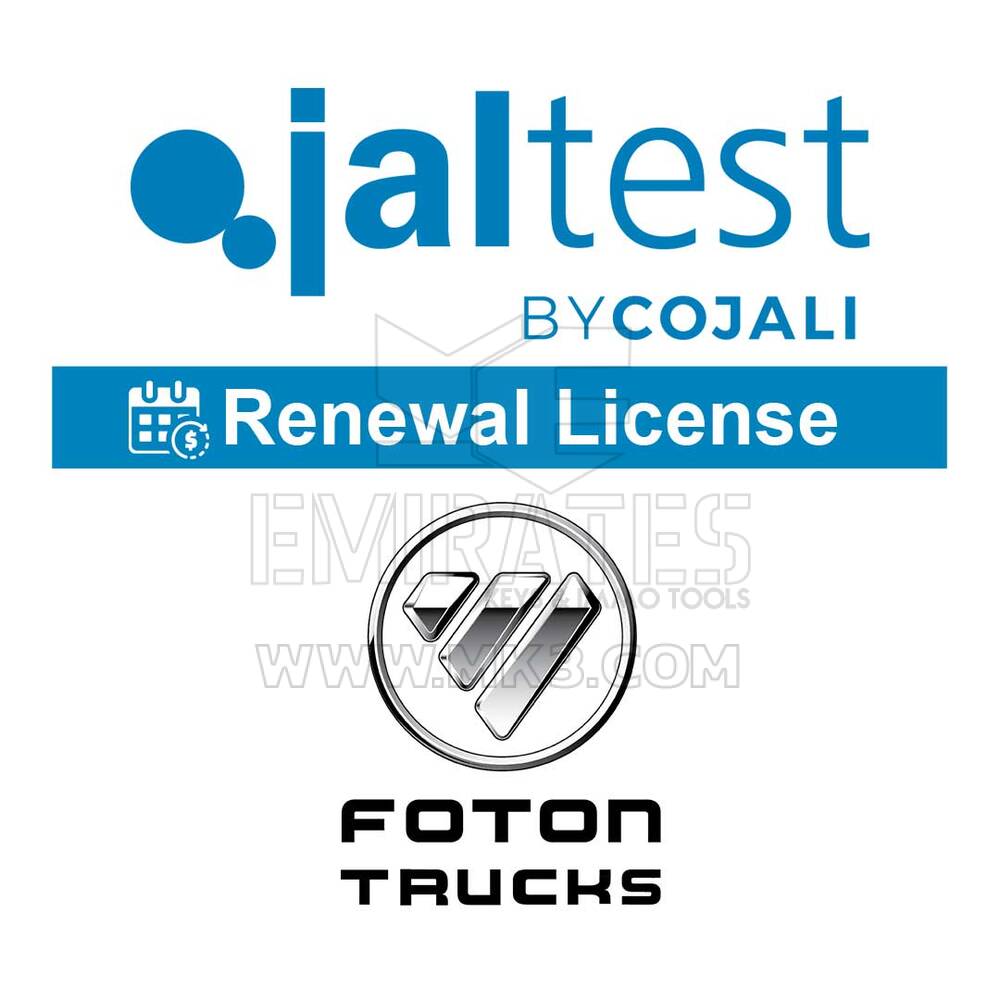 Jaltest - Truck Select Brands Renewal. License Of Use 29051117 Foton