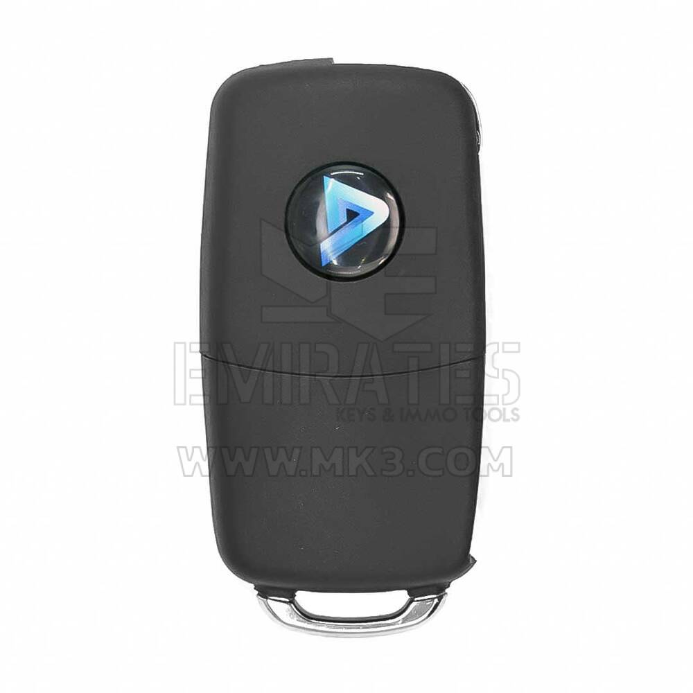 KD Universal Flip Remote Key 3 Buttons Chrome VW Type B01-3 | MK3