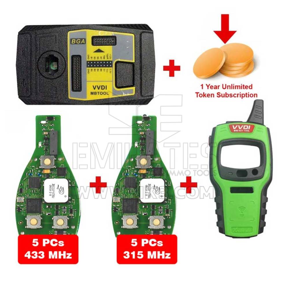 Paquete de programador de dispositivos de herramientas Xhorse MB BGA | MK3