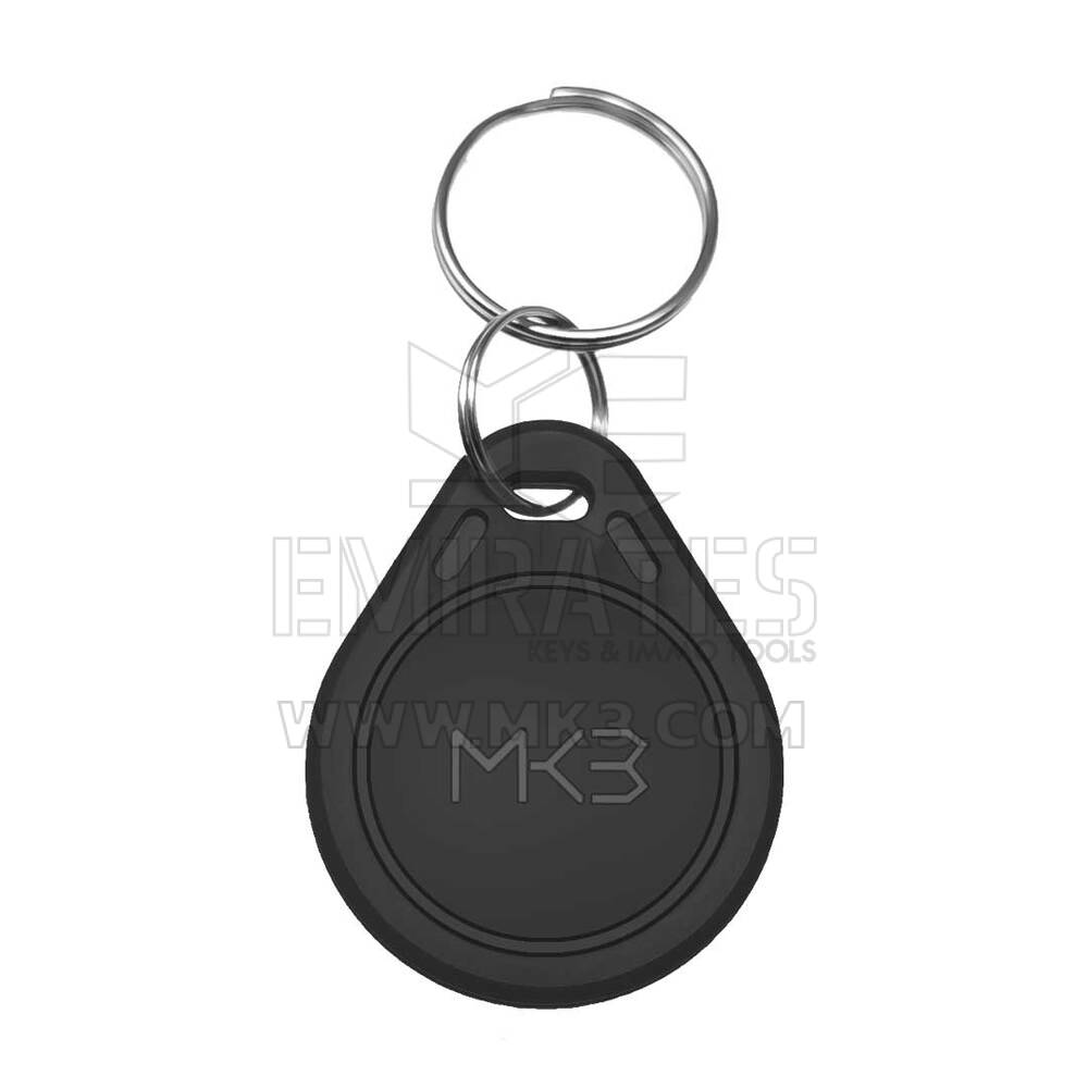 200x RFID KeyFob Tag 125Khz Re-writitable Proximity T5577 Card Key Fob Black Color & Free Handheld Duplicator Card Reader Copier Writer | الإمارات للمفاتيح