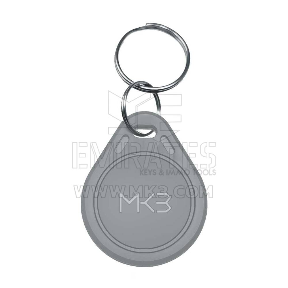 200x RFID KeyFob Tag 125Khz Re-writable Proximity T5577 Card Key Fob Grey Color & FREE Handheld Duplicator Card Reader Copier Writer | Emirates Keys