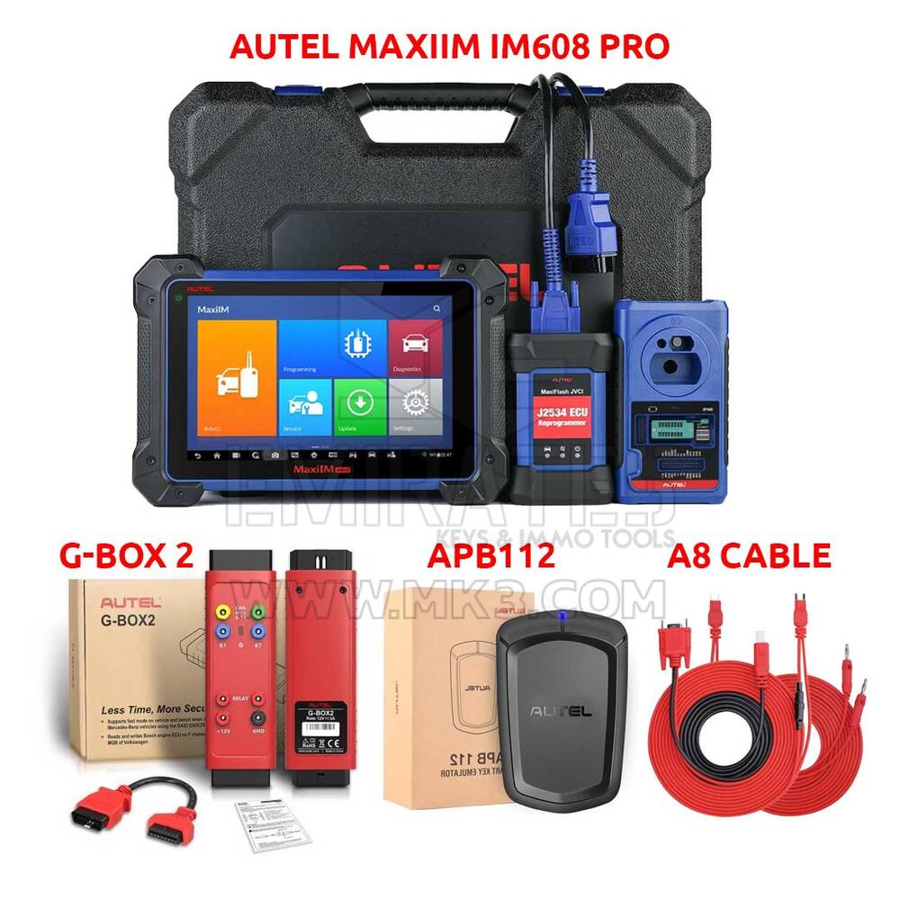 Autel MaxiIM IM608 PRO + Autel G-Box 2 + Autel APB112 +Autel  A8 Cable