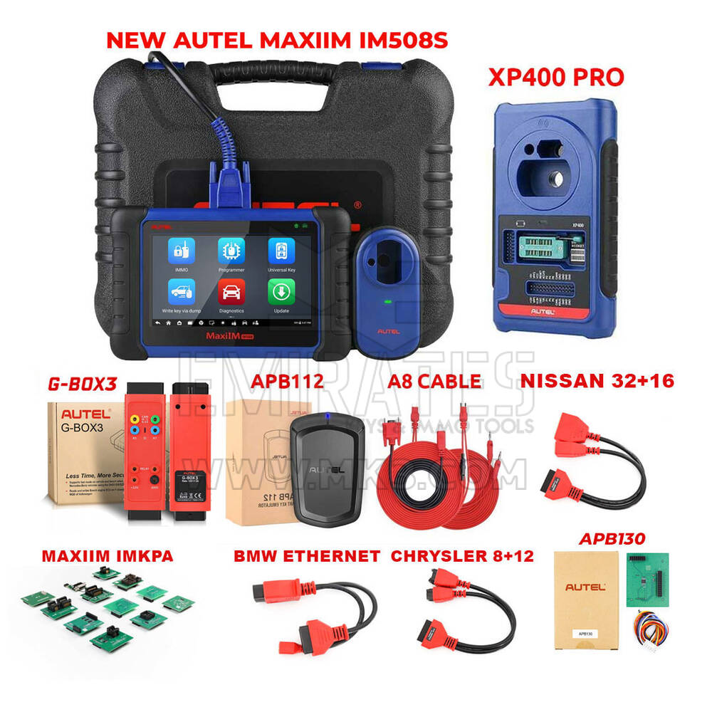 Полный пакет программирования ключей Autel MaxiIM IM508S
