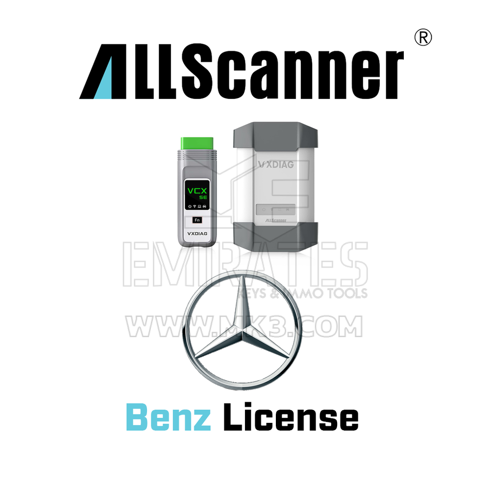 Pacote Mercedes e dispositivo VCX SE, licença e software - MKON415 - f-2