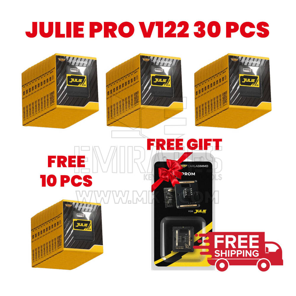Julie Pro V122 30 pcs + Free 10 Pcs Julie Pro Platinum Universal ( V118 ) + 1 pcs EEPROM Adapter for Free