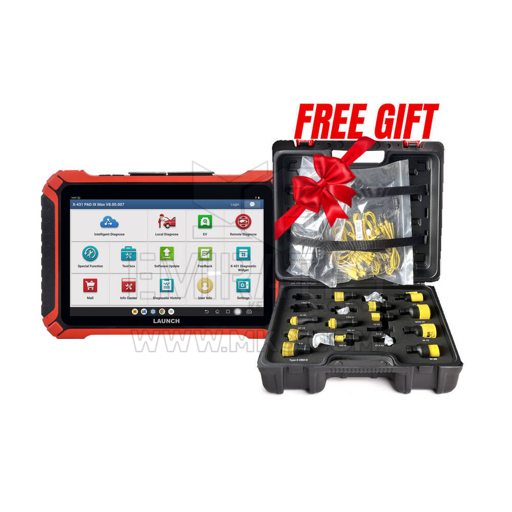 Launch X-431PAD IX PAD 9 LINK High-end Flagship Diagnostic Tool & FREE X-431 B Box Pad HD Extension Module Gift