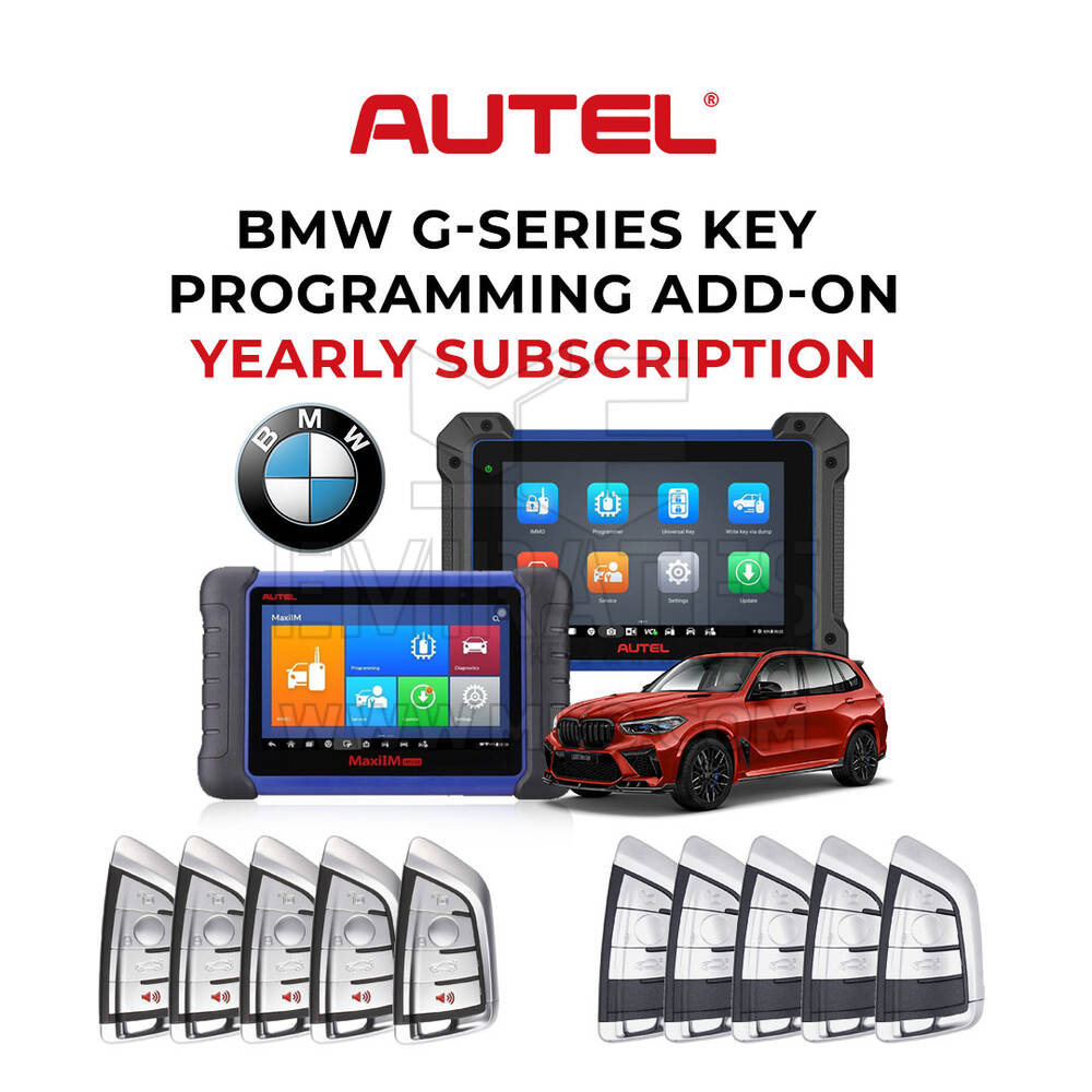 Программирование ключей Autel BMW G-Series + универсальный смарт-ключ на 10 ПК