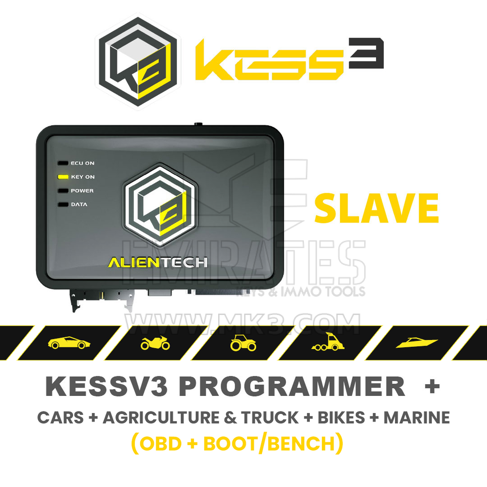 Alientech KESS3 Slave Full AUTO + AGRICOLTURA & CAMION + MOTO + MARINA (OBD-Bench-Boot)
