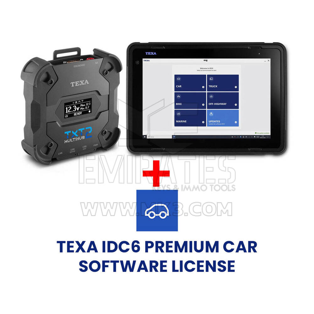 Texa AXONE VOICE + NAVIGATOR TXT MULTIHUB 2 avec licence IDC6 complète et application Texa en cadeau