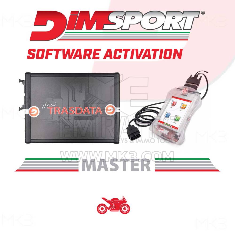Dimsport - AV-ALL001B-PR - Activation des nouveaux véhicules GENIUS et TRASDATA MASTER pour motos et VTT