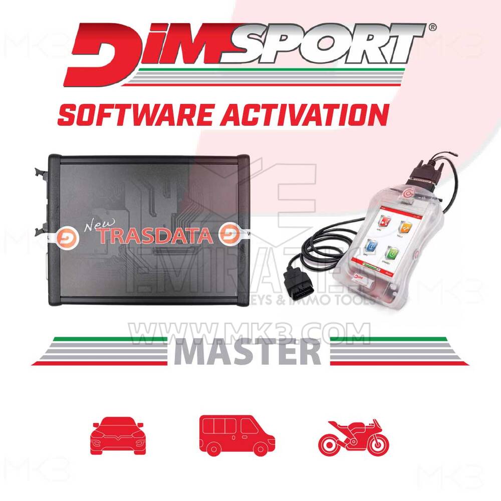 Dimsport - AV-ALL001CB-PR - NEW GENIUS & NEW TRASDATA MASTER CAR ,LIGHT COMMERCIAL, BIKE & ATV VEHICLE Activation