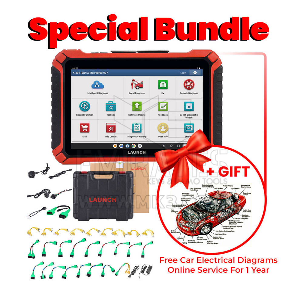 Lanzamiento X-431 PAD IX LINK PAD 9 Paquete especial