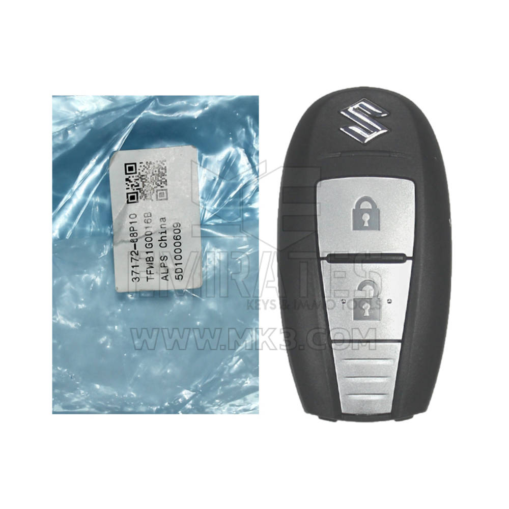 Brand New Suzuki Genuine/OEM Smart Remote Key 2 Buttons 433MHz HITAG 3 Transponder 37172-68P10 3717268P10 | Emirates Keys