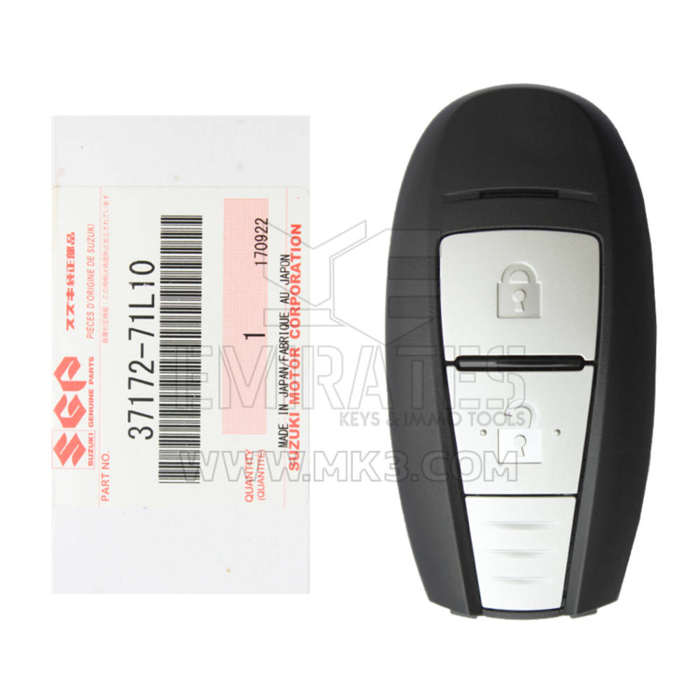 Novo Suzuki Swift 2015 Genuine/OEM Smart Key 2 Button 433MHz Número da peça do fabricante: 37172-71L10 / 37172-71L11 | Chaves dos Emirados