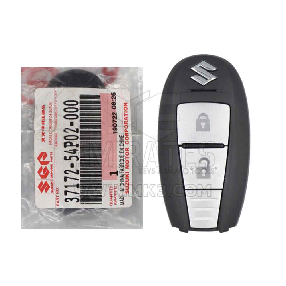 Brand New Suzuki Genuine Smart Remote Key 2 Buttons 433MHz 37172-54P02 3717254P02 37172-54P03 3717254P03 | Emirates Keys