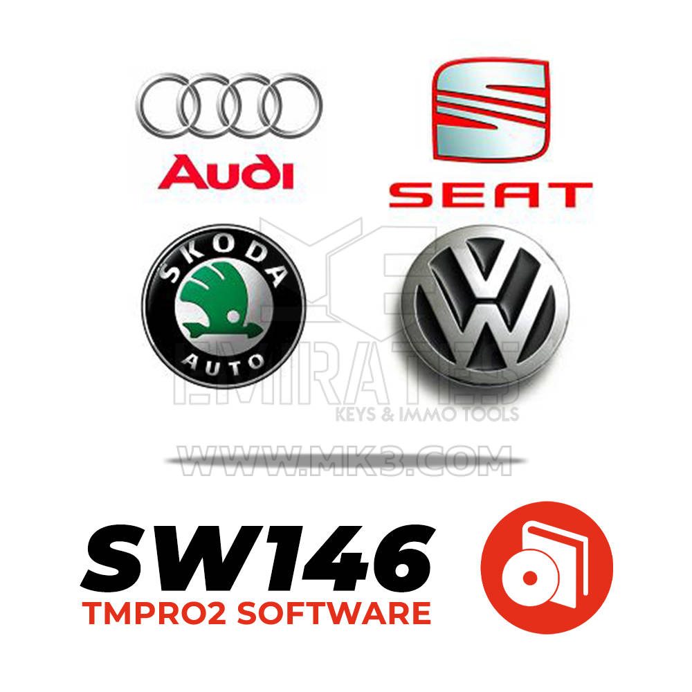Tmpro SW 146 - VW Audi Seat Skoda dealer key