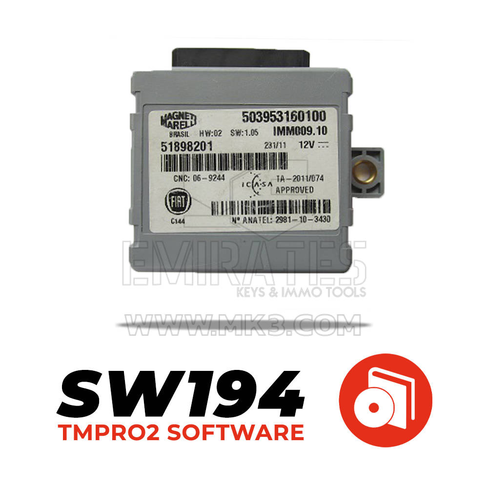 Tmpro SW 194 - Fiat IMM009-10 İmmobox Marelli