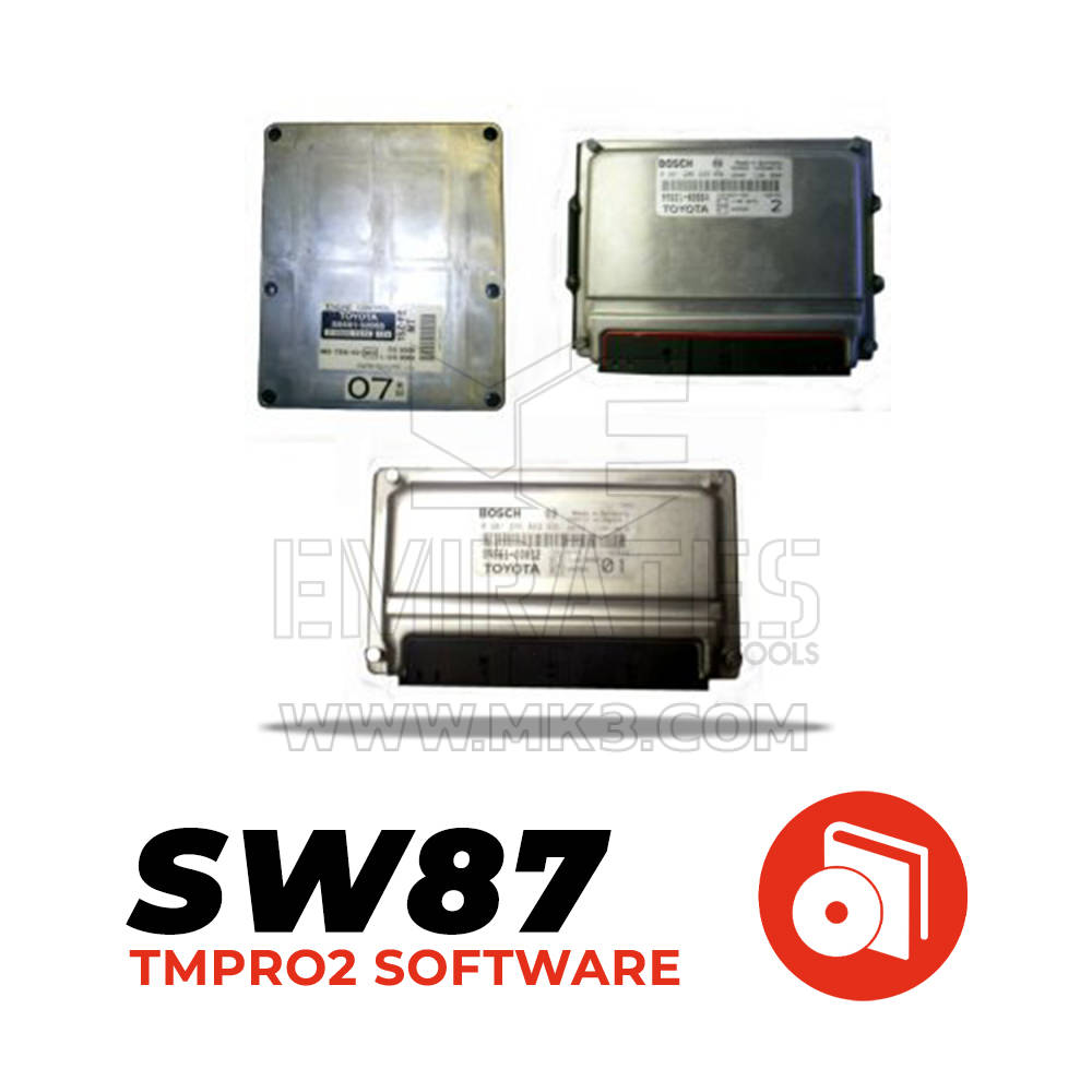 Tmpro SW 87 - تويوتا ، لكزس ECU بوش ، فوجيتسو ، دينسو