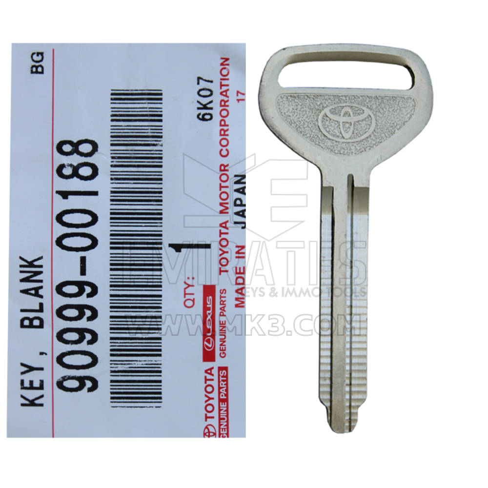 Toyota Genuine Valet Steel Key 90999-00188 | MK3