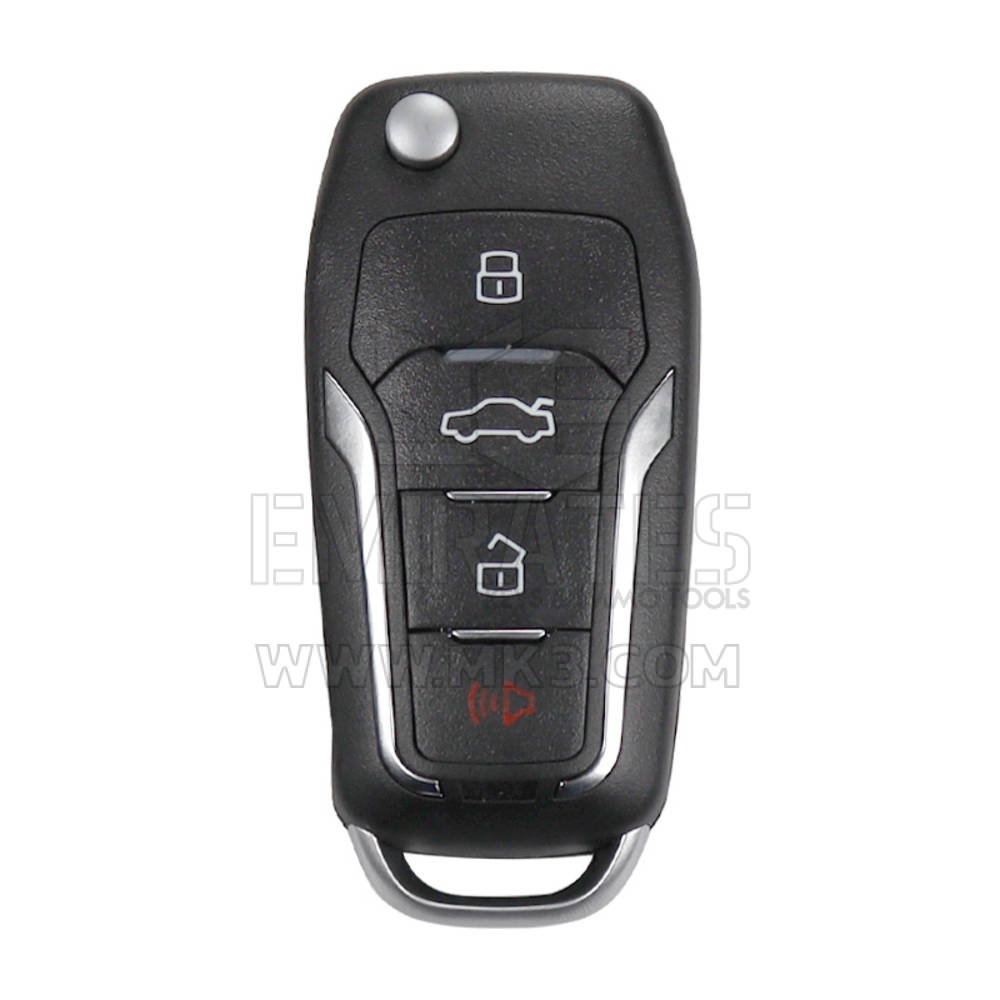 Xhorse VVDI Key Tool VVDI2 Flip Remote Key 3+1 Buttons Ford Type with Super Transponder XEFO01EN