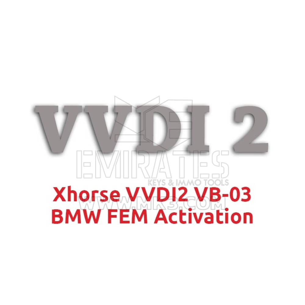 Xhorse VVDI2 VB-03 BMW FEM Activation with VV-03 OBD ID48