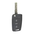 VW MQB BA New Type 2x Flip Remote Key 3 Buttons 433MHz With Lock Set - MK12897 - f-2 -| thumbnail