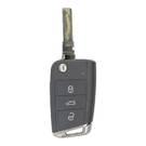 Volkswagen MQB BG New Type Genuine 2x Flip Remote Key 3 Buttons 433MHz With Lock Set - MK12898 - f-2 -| thumbnail