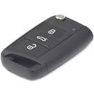 Nuevo Volkswagen MQB Genuine / OEM Flip Remote Key 3 Botones 433MHz Número de pieza OEM: 5G0959752BA | Claves de los Emiratos -| thumbnail