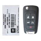 NUEVO Chevrolet Camaro Cruze Impala Equinox Malibu Sonic 2010-2019 Genuine Flip Remote key 5 Botones 315MHz 5912545 STARTTEC 13504199 OEM, FCCID: AVL-B01T2AC -| thumbnail