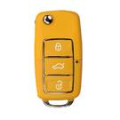 Keydiy KD Universal Flip Remote Key 3 Botones Volkswagen Tipo Color Amarillo B01-3
