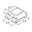 Pulsante interruttore originale per Chrysler Jeep Dodge Smart Key Panasonic 2.9 x 3.5 x 1.7H Codice prodotto produttore: EVP-AAN02Q | Chiavi degli Emirati -| thumbnail